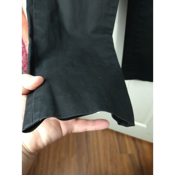 Jones New York Woman 6P Black Trouser Slacks Pant Flat Front Straight - Picture 3 of 10